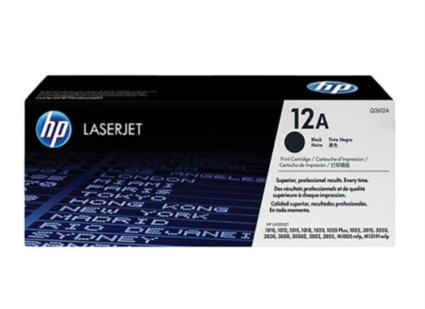 HP 12A Black Original LaserJet Toner Cartridge (Q2612A)