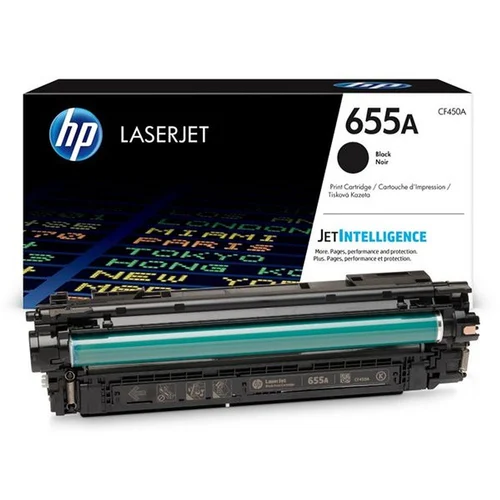 HP 655A Black LaserJet Toner Cartridge CF450A